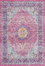 nuLOOM Verona Vintage Persian Area Rug, 4x6, Pink - Image 4