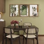 Wood Framed Vintage Italy Wall Art, Olive Green City Landscape Canvas Wall Decor... - Image 5