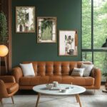 Wood Framed Vintage Italy Wall Art, Olive Green City Landscape Canvas Wall Decor... - Image 9