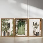 Wood Framed Vintage Italy Wall Art, Olive Green City Landscape Canvas Wall Decor... - Image 10