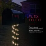 UltraPro LED Rope Lights, 50ft Premium Smoke Black Rope, Warm White Light 3000K,... - Image 4