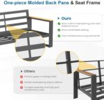 RoyalCraft Aluminum Patio Furniture, 5-Seats Metal Outdoor Furniture Set with Co... - Image 6
