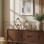 2 Pcs Ceramic Statues Home Decor Modern Aesthetic Abstract Art Decorative Accent... - Image 3