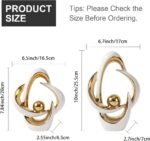2 Pcs Ceramic Statues Home Decor Modern Aesthetic Abstract Art Decorative Accent... - Image 5