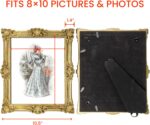 GUOER 8x10 Picture Frames Vintage Photo Frame with Glass Front Antique Picture F... - Image 3