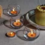 FrutPunch Candle Holder, Glass Candle Holder, Transparent Votive Candle Holders,... - Image 3