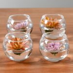 FrutPunch Candle Holder, Glass Candle Holder, Transparent Votive Candle Holders,... - Image 4