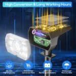 NYMPHY Solar Lights Outdoor Waterproof IP68, 56 LED 3 Lighting Modes Solar Power... - Image 3