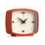 JONES CLOCKS® Film Desk Clock | Retro Rectangular Design | Orange | Retro Design... - Image 3
