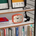 JONES CLOCKS® Film Desk Clock | Retro Rectangular Design | Orange | Retro Design... - Image 5