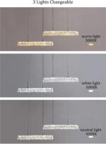 Modern Luxury Strip LED Crystal Chandeliers Home Lighting for Dining Room Decora... - Image 4