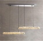 Modern Luxury Strip LED Crystal Chandeliers Home Lighting for Dining Room Decora... - Image 5