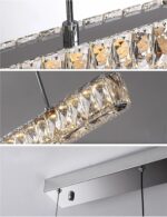 Modern Luxury Strip LED Crystal Chandeliers Home Lighting for Dining Room Decora... - Image 6