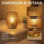 Battery Operated Decorative Lamp with Timer for Bedside/Bookshelf Decor,Cordless... - Image 6