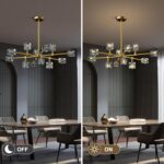 Modern Sputnik Crystal Kitchen Chandelier - Luxury Elegant 12 Light Adjustable H... - Image 4