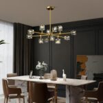 Modern Sputnik Crystal Kitchen Chandelier - Luxury Elegant 12 Light Adjustable H... - Image 7