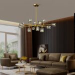 Modern Sputnik Crystal Kitchen Chandelier - Luxury Elegant 12 Light Adjustable H... - Image 8
