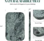 Koville Marble Tray, 12"x8" Marble Vanity Tray for Countertop Bathroom Kitchen D... - Image 3