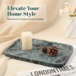 Koville Marble Tray, 12"x8" Marble Vanity Tray for Countertop Bathroom Kitchen D... - Image 6
