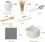 Matcha Whisk Set, 7 Pcs Matcha Kit, Premium Ceramic Matcha Set, Whisk and Bowl, ... - Image 3
