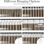 StangH Camel Beige Velvet Curtains - Thick Thermal Insulated Room Darkening Wind... - Image 4