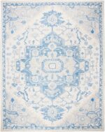 SAFAVIEH Micro-Loop Collection 11' x 15' IvoryBlue MLP503G Handmade Shabby Chic ... - Image 3