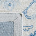 SAFAVIEH Micro-Loop Collection 11' x 15' IvoryBlue MLP503G Handmade Shabby Chic ... - Image 6