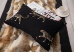 vctops Luxury Tiger Jacquard Throw Pillow Cover Soft Velvet Animal Pattern Decor... - Image 3