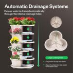 VIVOSUN 5 Tier Vertical Gardening Stackable Planter for Strawberries, Flowers, H... - Image 3