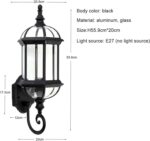 European Waterproof Wall lamp Garden Outdoor Living Room Background Store Decora... - Image 8