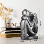 Resin Thinker Statue Abstract Art Sculpture - Modern Figurine for Home Office De... - Image 6