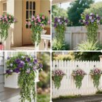 Waipfaru 4Pcs Fake Hanging Plants 2.7ft Fake Plants Eucalyptus Leaves UV Resista... - Image 7