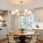 36" Gold Dining Room Light Fixture, No Assembly Required 6-Lights Kitchen Chande... - Image 6