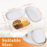 Kassel Ceramic Serving Platter Set | 14”/12”/10” Oval Serving Trays for Entertai... - Image 4