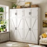 Unikito 71” Tall Storage Cabinet, Farmhouse Kitchen Pantry Cabinet with Adjustab... - Image 7