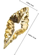 Luxshiny Hanging Leaf Pendant Decoration Small Gold Electroplated Plastic Ceilin... - Image 3