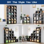 Mavivegue Book Shelf, 18 Cube Storage Organizer, DIY Bookcase, Metal Cube Booksh... - Image 4