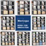 Mavivegue Book Shelf, 18 Cube Storage Organizer, DIY Bookcase, Metal Cube Booksh... - Image 6