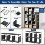 Mavivegue Book Shelf, 18 Cube Storage Organizer, DIY Bookcase, Metal Cube Booksh... - Image 7
