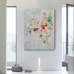 100% Hand Painted Abstract Wall Art 40x28 Inch Living Room Bedroom Hallway Offic... - Image 4