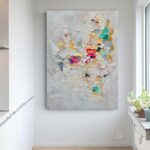 100% Hand Painted Abstract Wall Art 40x28 Inch Living Room Bedroom Hallway Offic... - Image 6