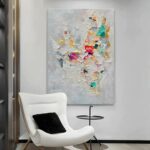 100% Hand Painted Abstract Wall Art 40x28 Inch Living Room Bedroom Hallway Offic... - Image 7
