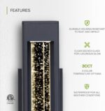 ASD LED 14 Inch Bubble Glass Wall Light Fixture | 12W 300LM 3000K-5000K 120V | 3... - Image 4