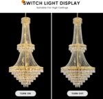 26 Lights Gold Luxury Crystal Chandeliers Large Modern Chandelier for High Ceili... - Image 7