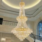 26 Lights Gold Luxury Crystal Chandeliers Large Modern Chandelier for High Ceili... - Image 9
