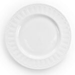 Elama Charlotte 20 Piece Porcelain Dinnerware Set in White - Image 7