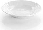 Elama Charlotte 20 Piece Porcelain Dinnerware Set in White - Image 8