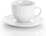 Elama Charlotte 20 Piece Porcelain Dinnerware Set in White - Image 9