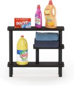 Furinno Turn-N-Tube Slim Space Saving Storage Rack, Espresso/Black - Image 4