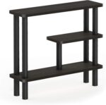 Furinno Turn-N-Tube Slim Space Saving Storage Rack, Espresso/Black - Image 5